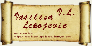 Vasilisa Lepojević vizit kartica